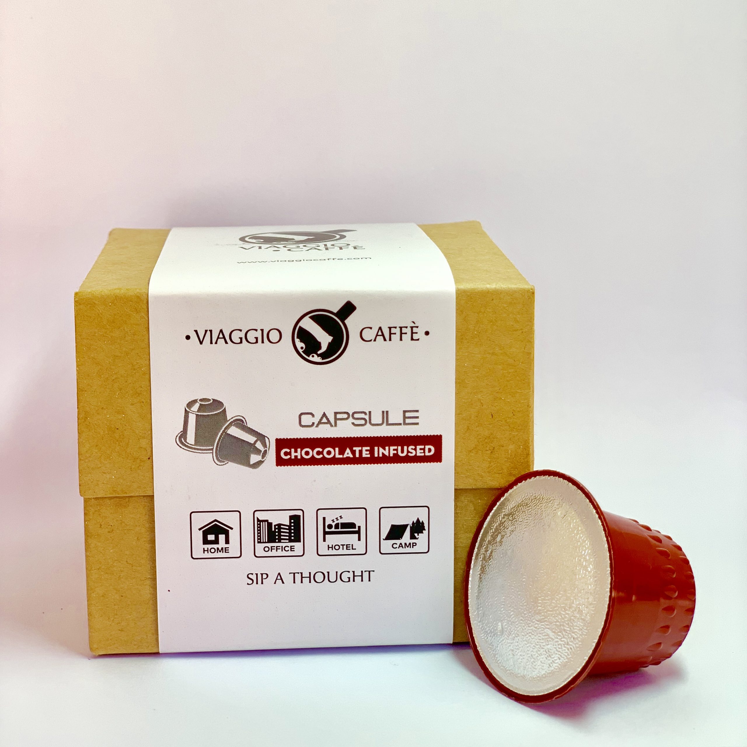 Viaggio Coffee Capsules Chocolate style compatible with Nespresso